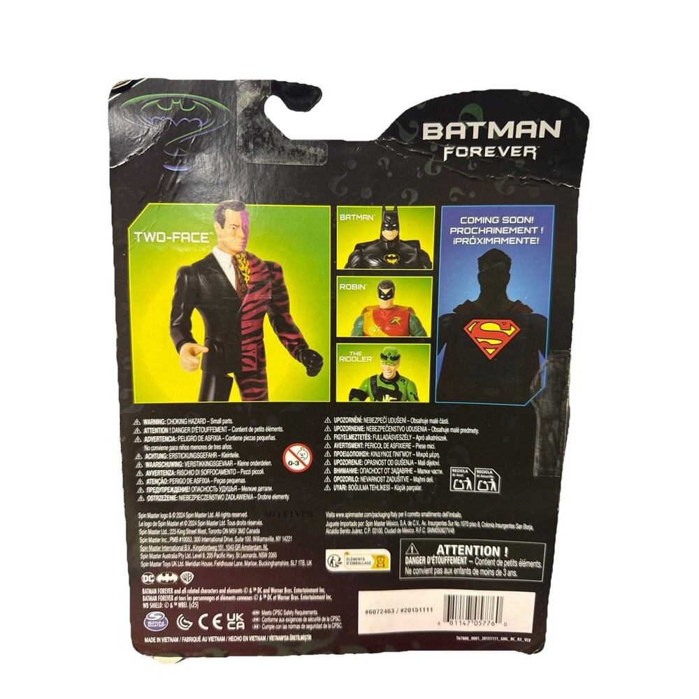 Batman Forever DC Retro Collection Two-Face Action Figure Target Exclusive New - Picture 2 of 3